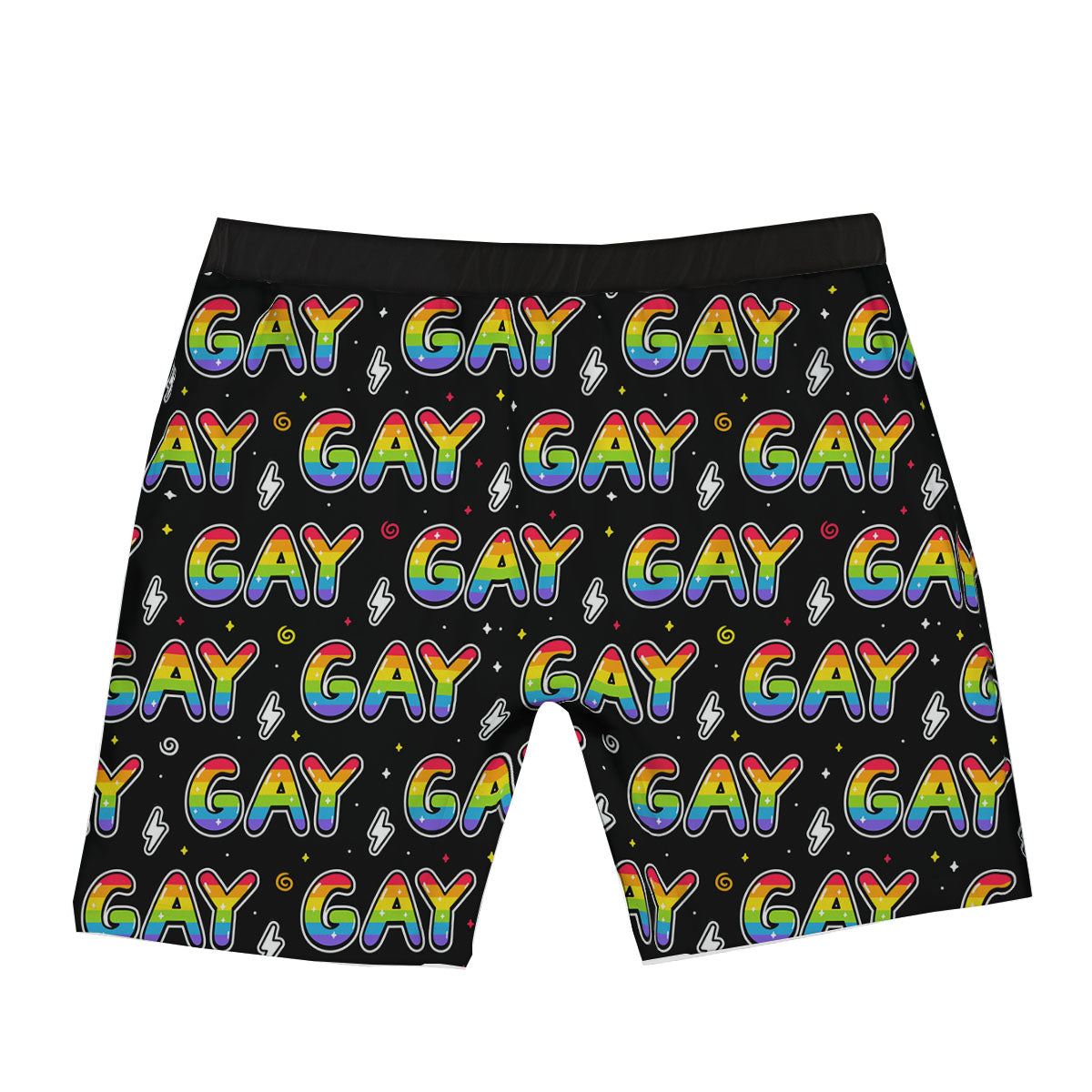 Gay Pride Rainbow Print Pattern Boxer Briefs-grizzshop