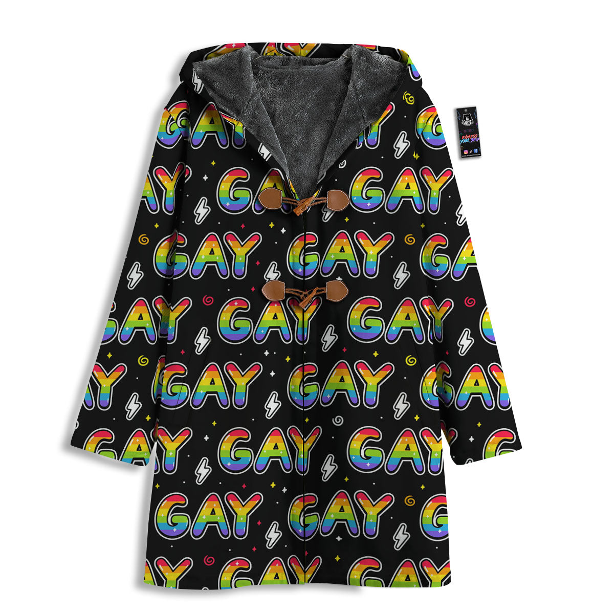 Gay Pride Rainbow Print Pattern Men's Windbreaker Jacket-grizzshop