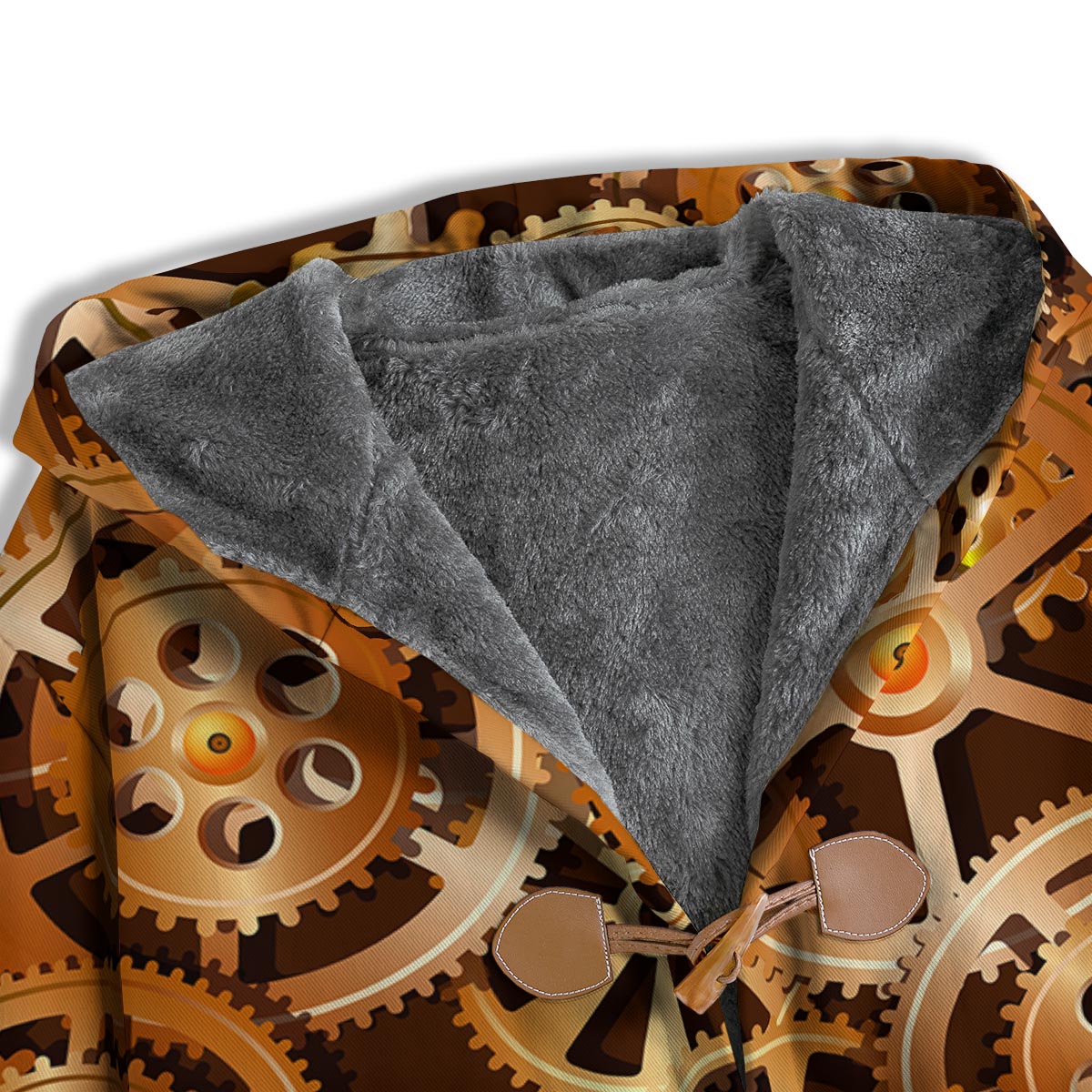 Gears And Steampunk Cogs Print Men's Windbreaker Jacket-grizzshop