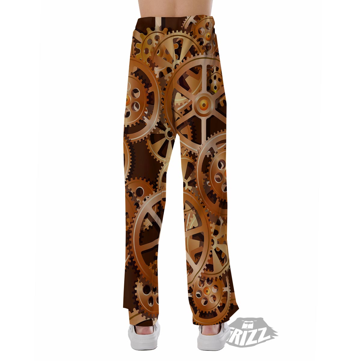 Gears And Steampunk Cogs Print Pajama Pants-grizzshop