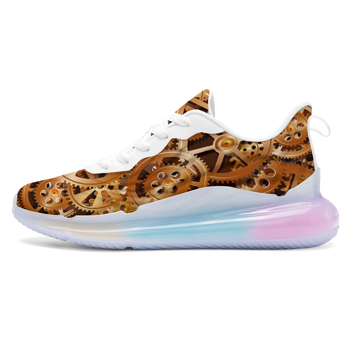 Gears And Steampunk Cogs Print Running Sneakers-grizzshop