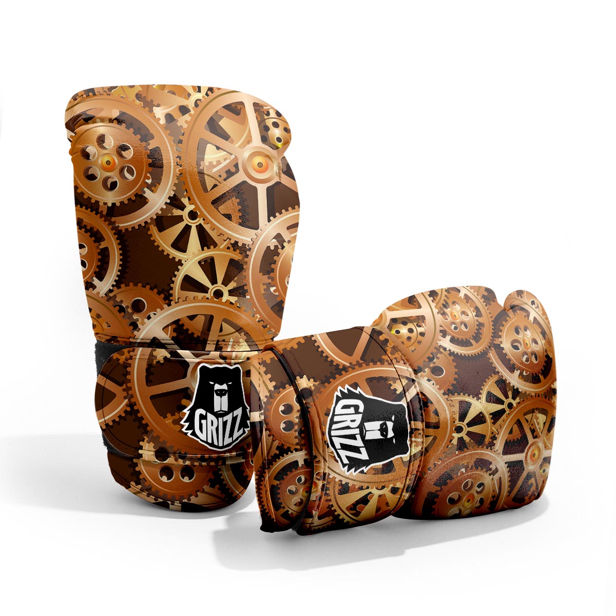 Gears And Steampunk Cogs Print Pro Boxing Glove