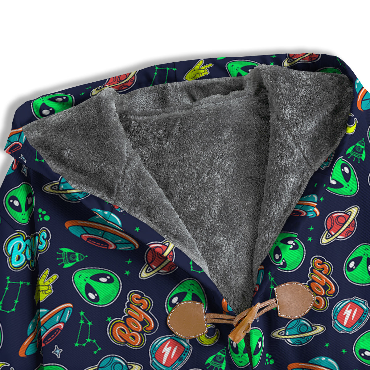 Geen Alien Ufo In Space Print Pattern Men's Windbreaker Jacket-grizzshop