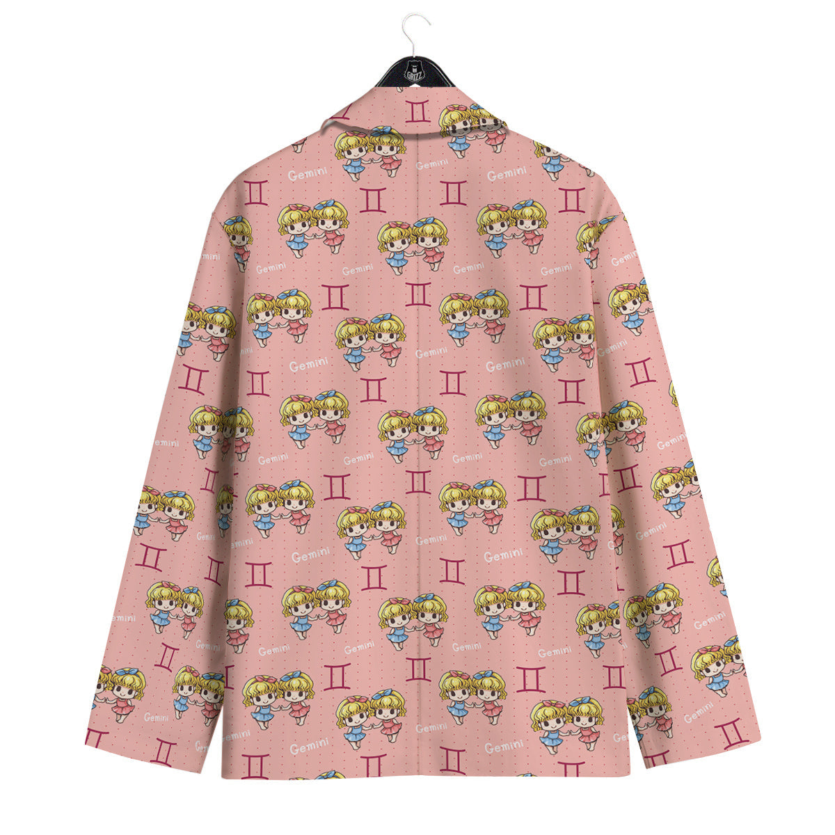 Gemini Cute Cartoon Print Pattern Men's Sport Coat-grizzshop