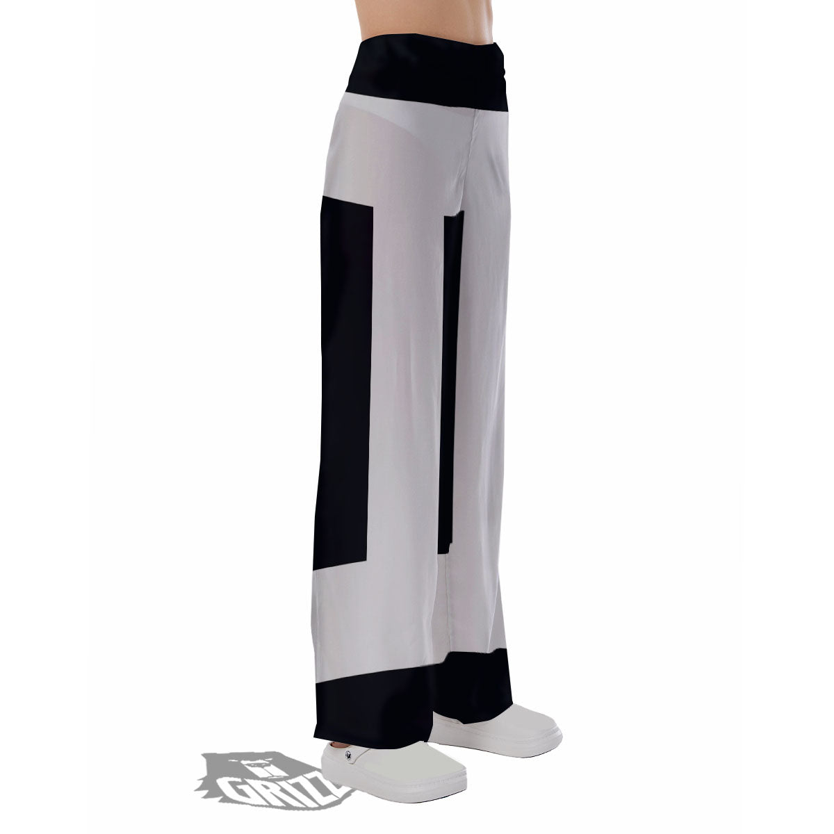 Gemini Sign White And Black Print Pajama Pants-grizzshop