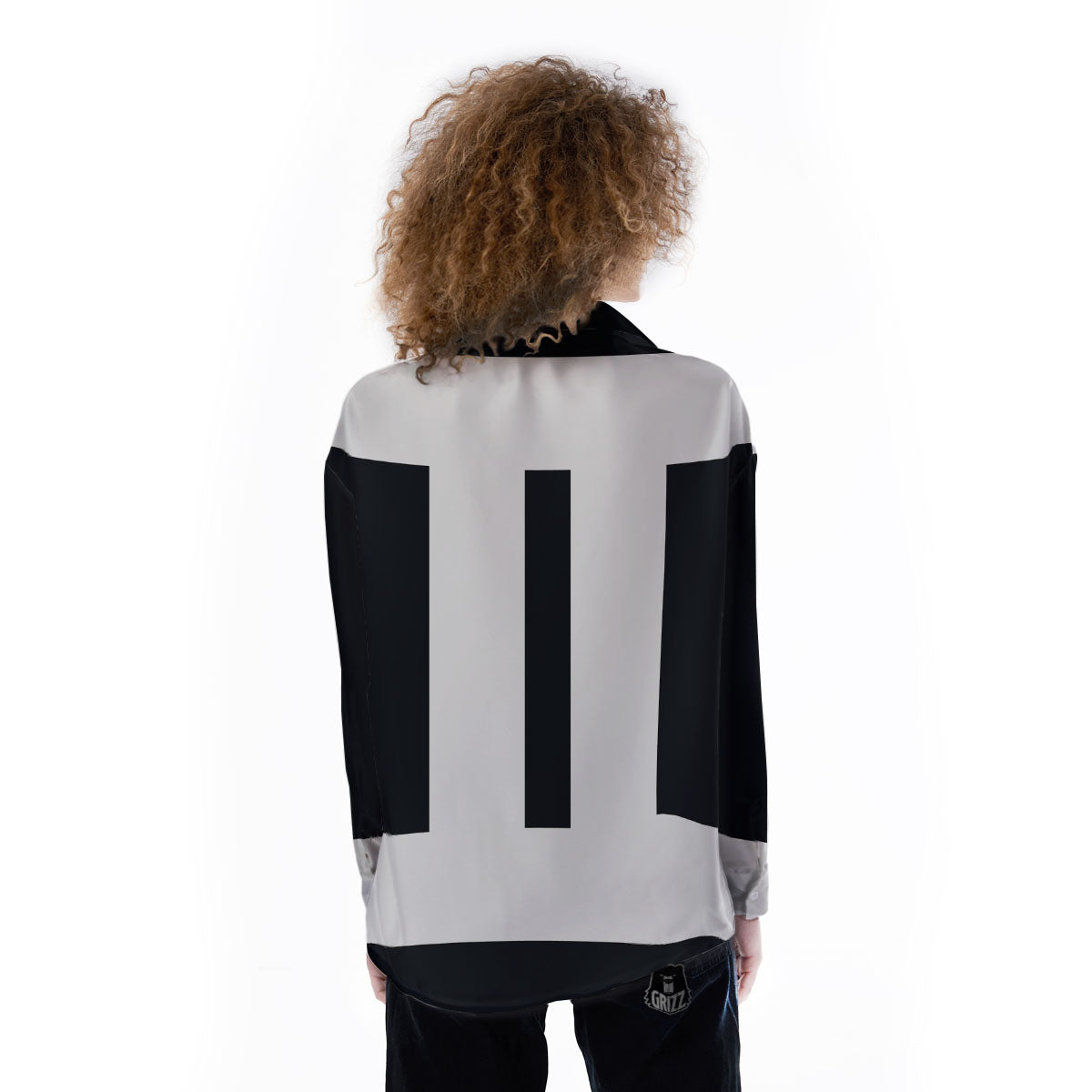 Gemini Sign White And Black Print Women's Long Sleeve Shirts-grizzshop