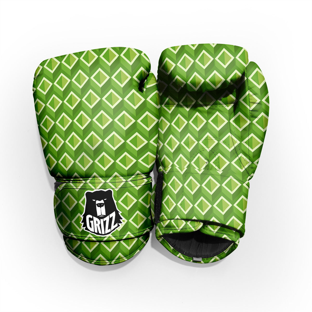 Geometric 3D Bamboo Print Pattern Pro Boxing Glove