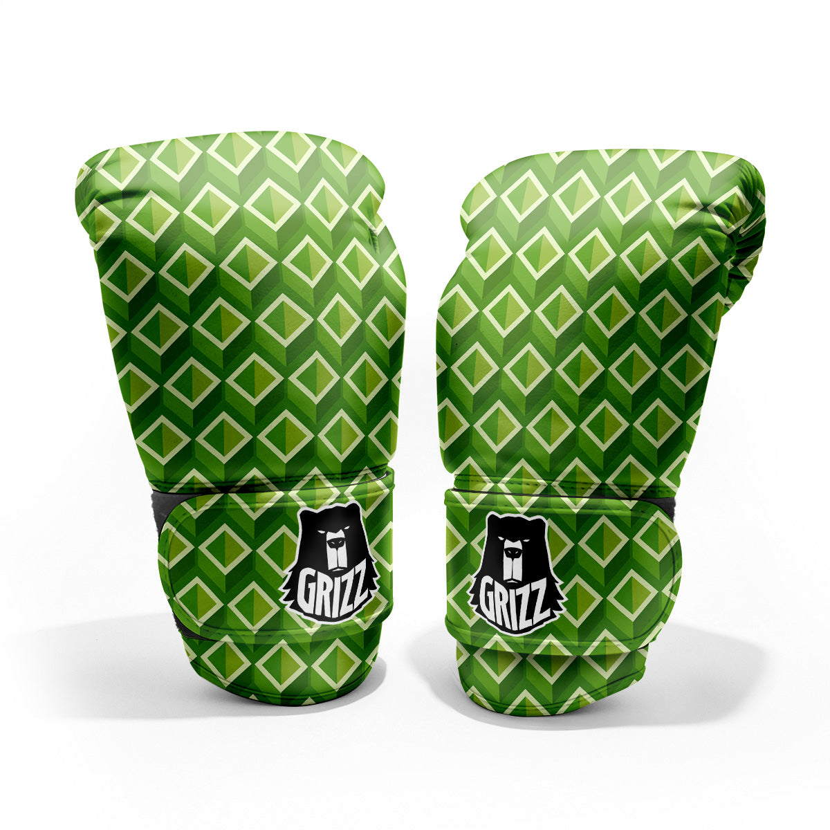 Geometric 3D Bamboo Print Pattern Pro Boxing Glove