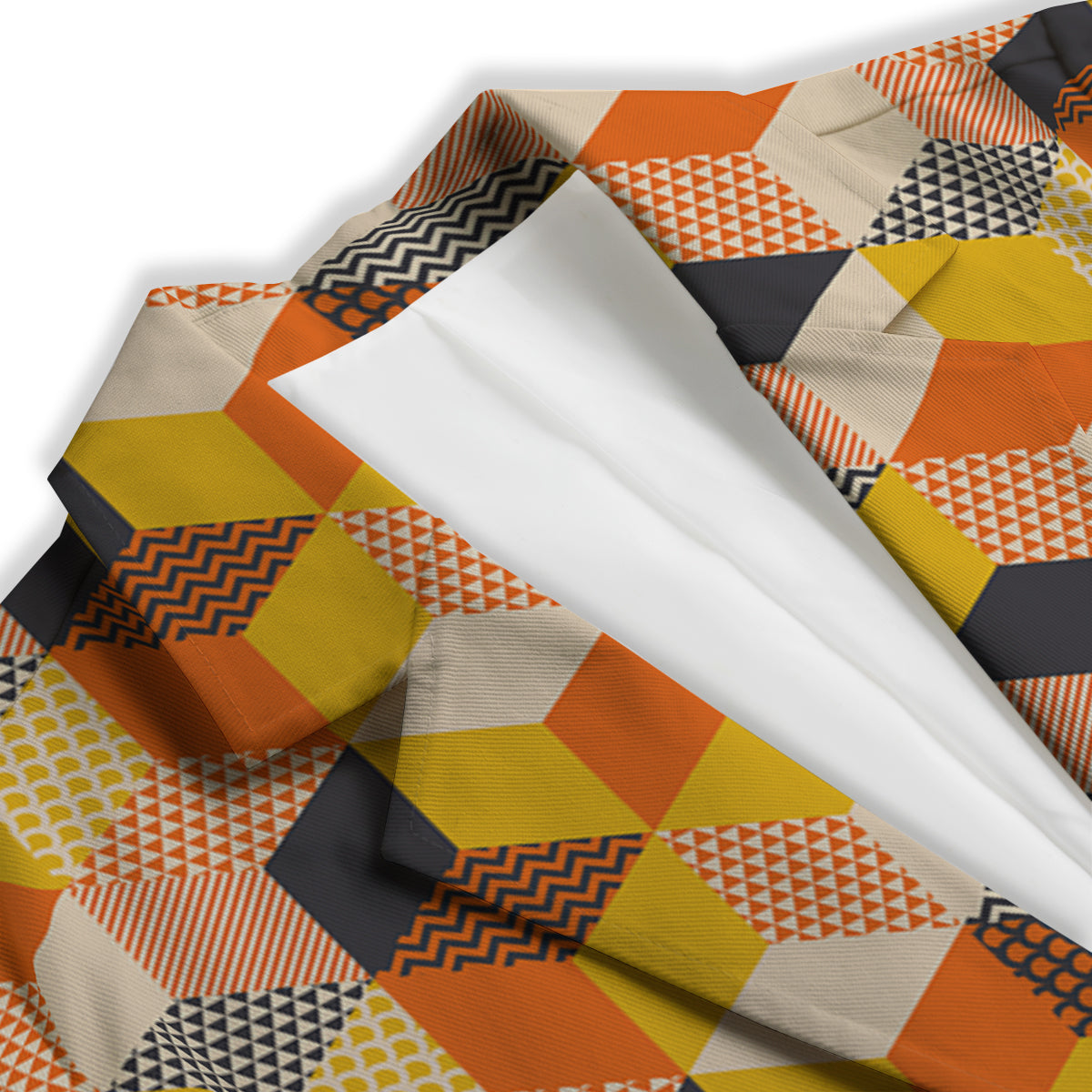 Geometric 60s Print Pattern Women's Blazer-grizzshop