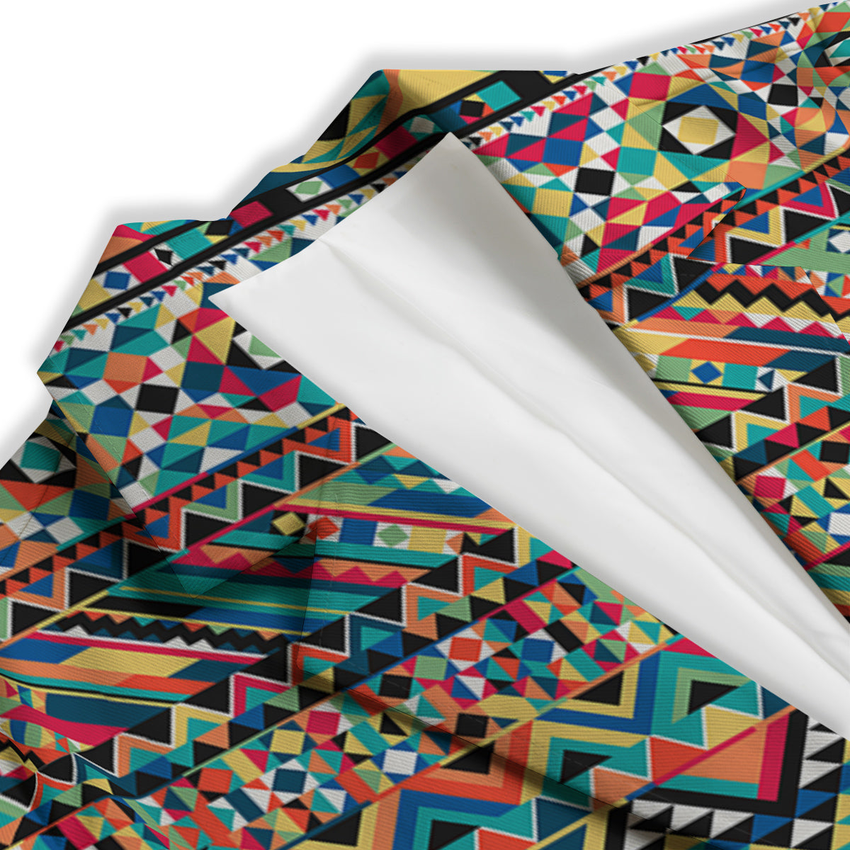 Geometric Aztec Colorful Print Pattern Women's Blazer-grizzshop
