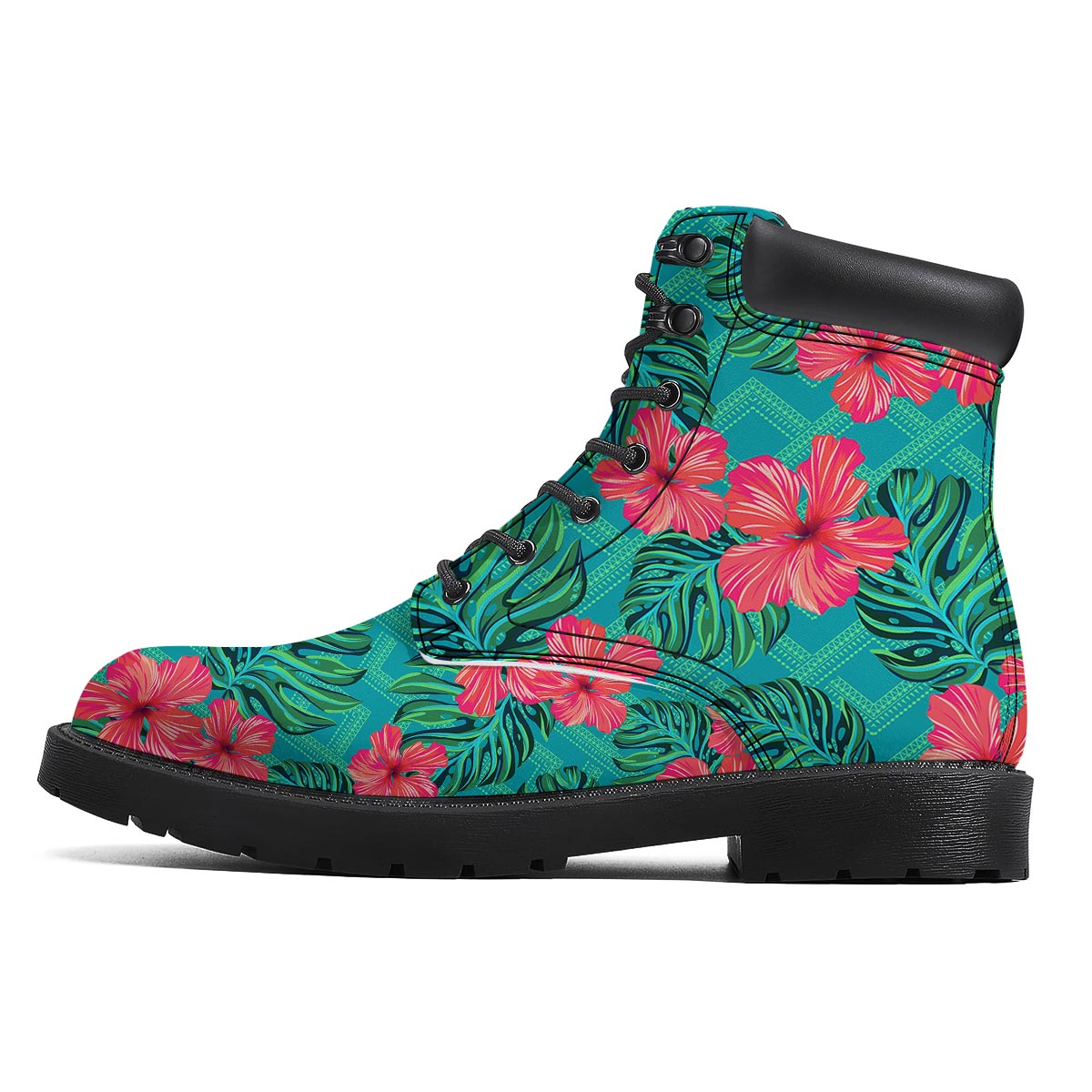 Geometric Aztec Tropical Print Pattern Boots-grizzshop