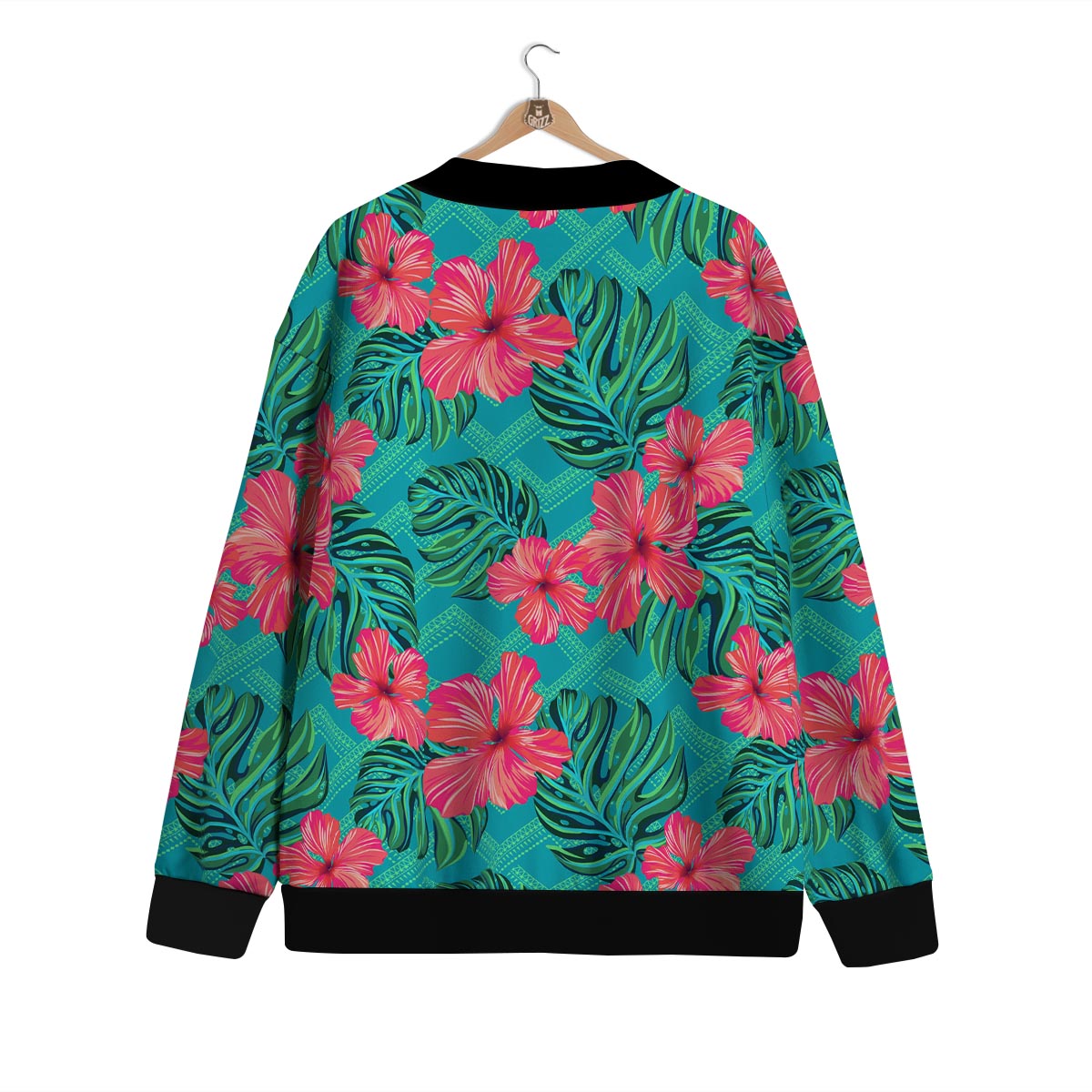 Geometric Aztec Tropical Print Pattern Cardigan-grizzshop