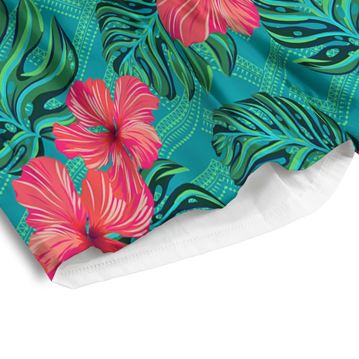Geometric Aztec Tropical Print Pattern Men's Athletic Shorts