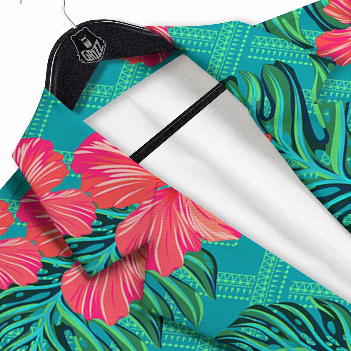 Geometric Aztec Tropical Print Pattern Men's Sport Coat-grizzshop