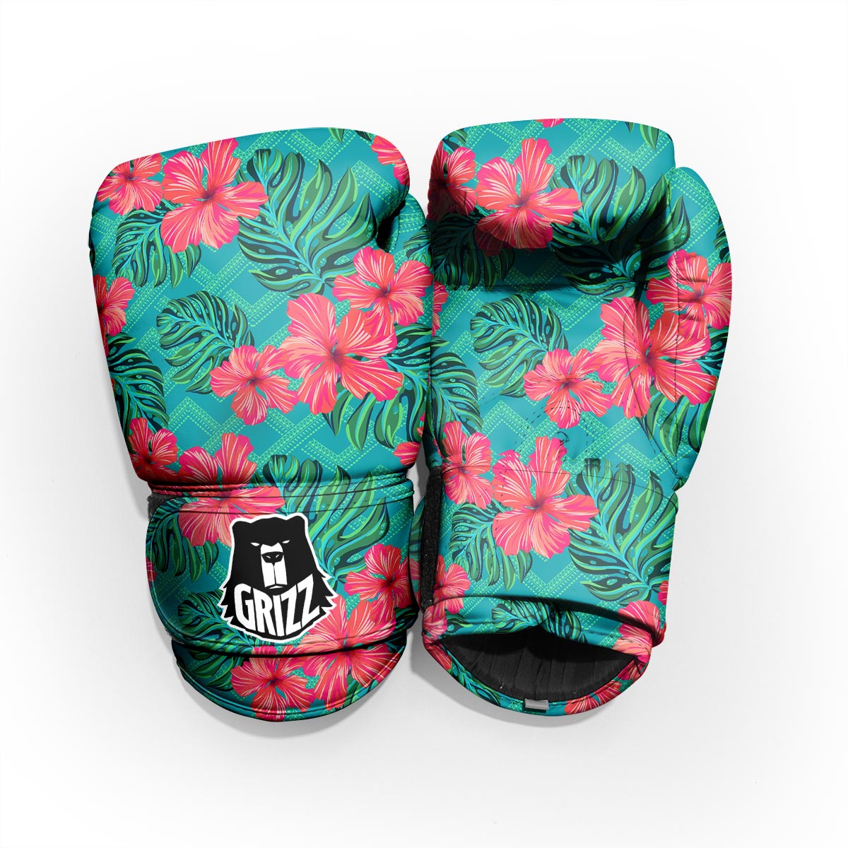 Geometric Aztec Tropical Print Pattern Pro Boxing Glove