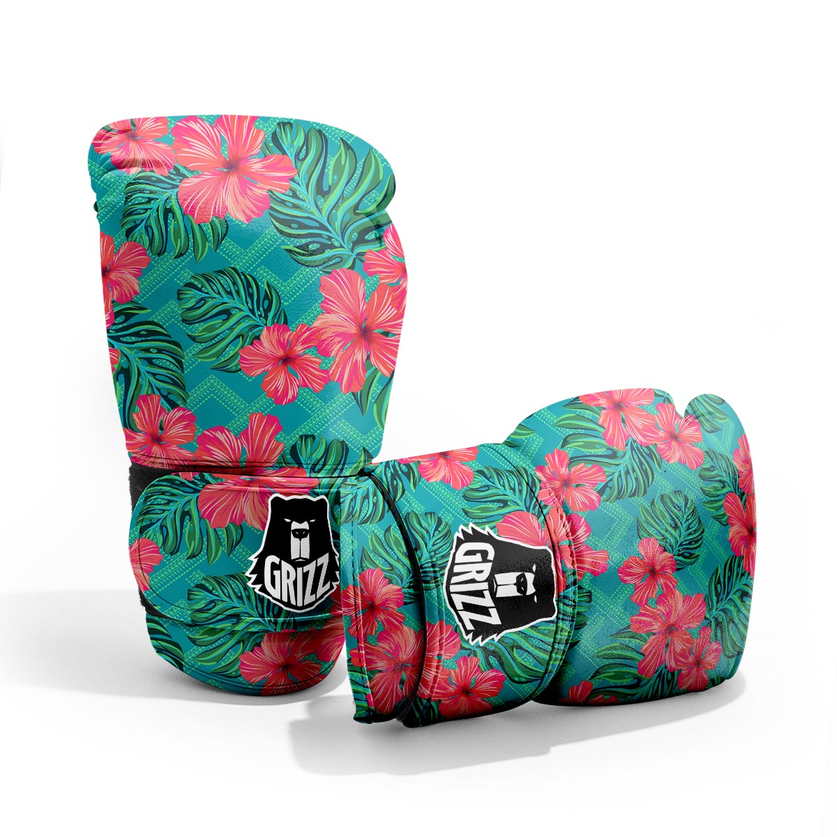 Geometric Aztec Tropical Print Pattern Pro Boxing Glove