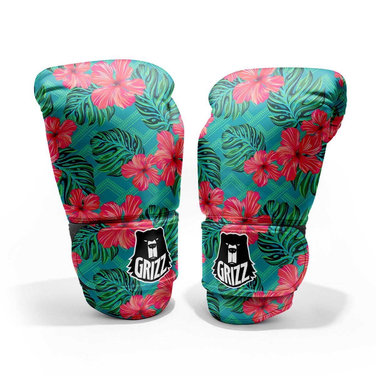 Geometric Aztec Tropical Print Pattern Pro Boxing Glove