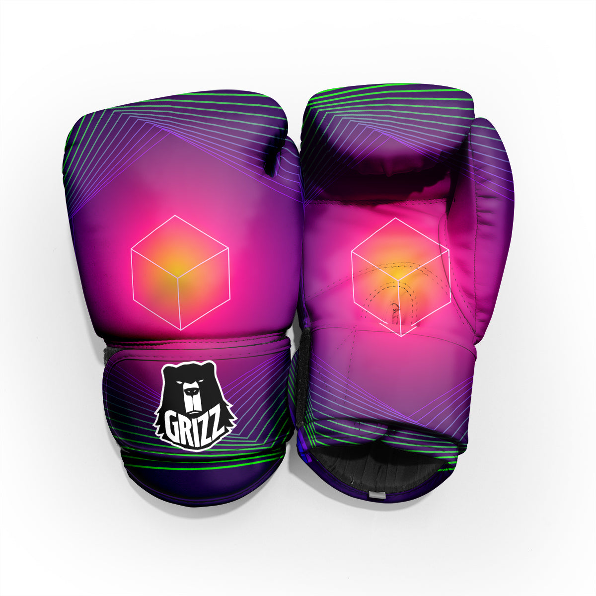 Geometric EDM Colorful Print Pro Boxing Glove