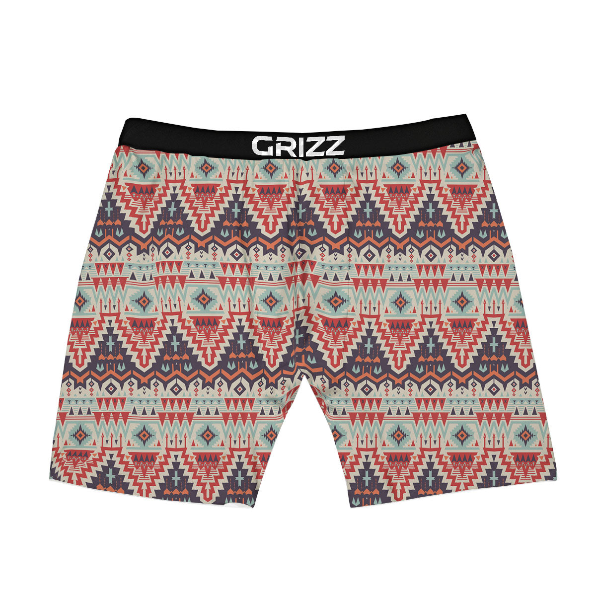Geometric Ethnic Aztec Print Pattern Boxer Briefs-grizzshop