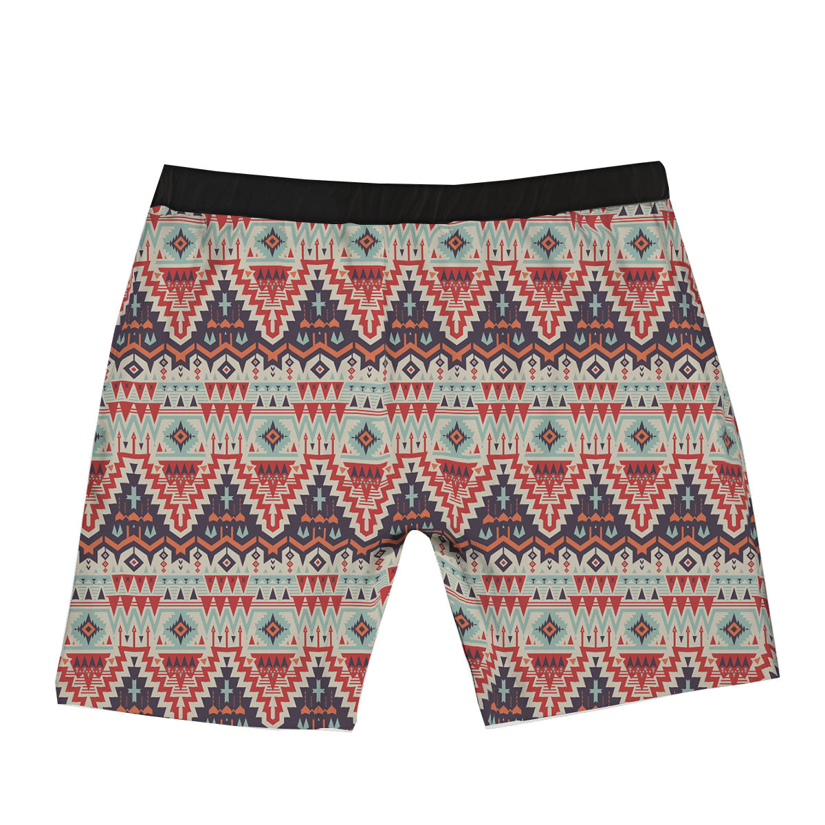 Geometric Ethnic Aztec Print Pattern Boxer Briefs-grizzshop