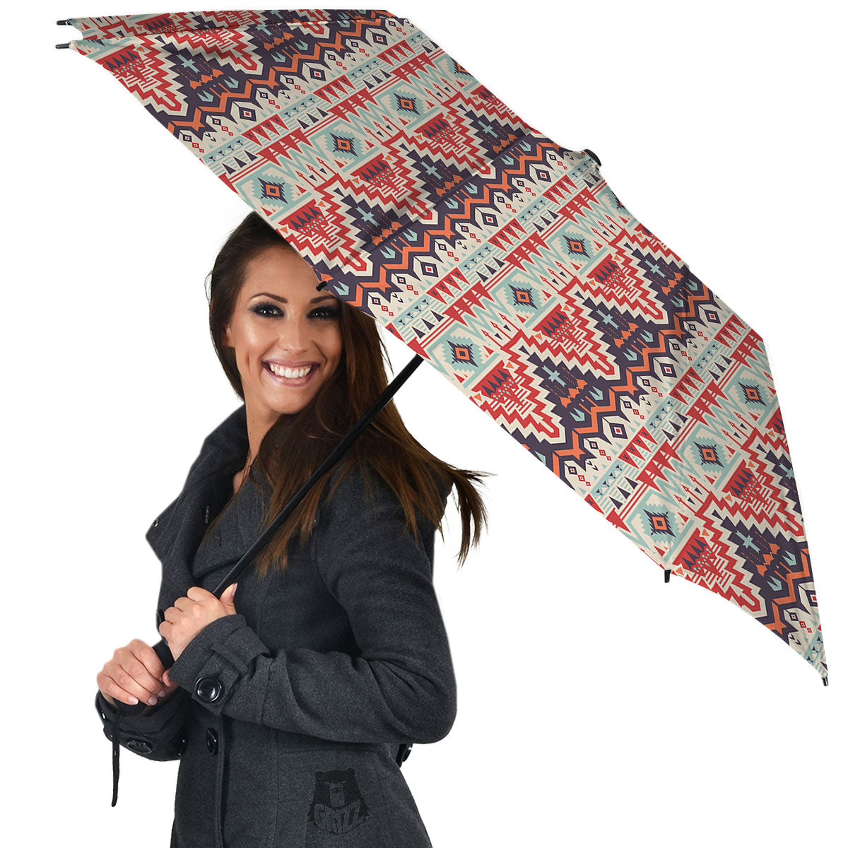 Geometric Ethnic Aztec Print Pattern Umbrella-grizzshop