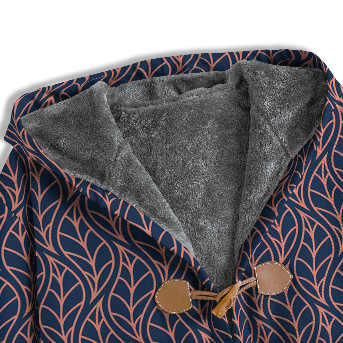 Geometric Leaf Vintage Print Pattern Men's Windbreaker Jacket-grizzshop