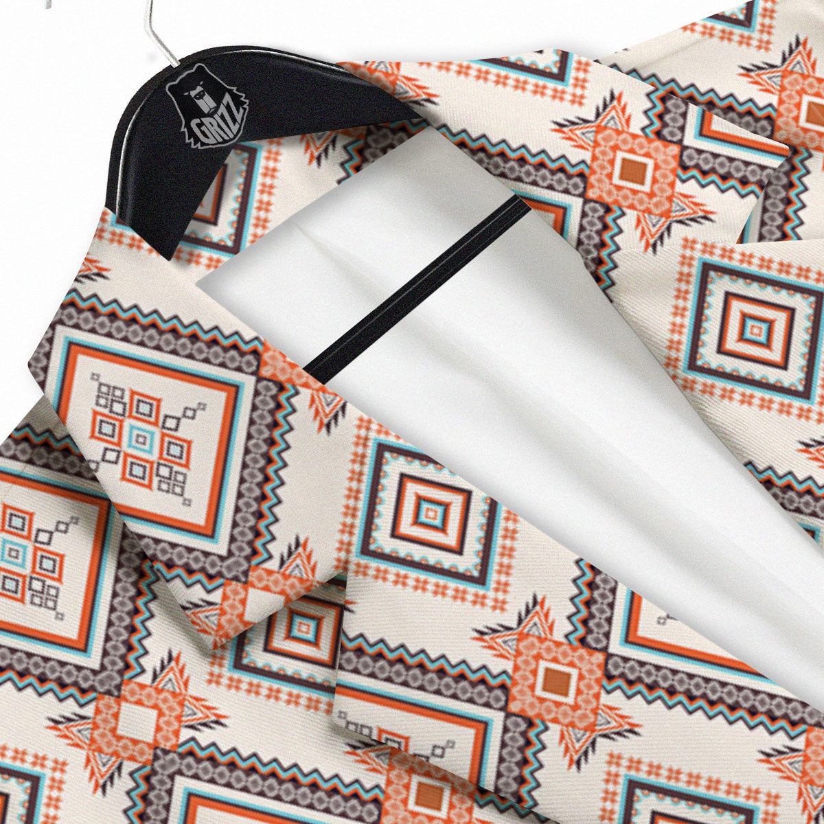 Geometric Native American Print Pattern Men's Sport Coat-grizzshop