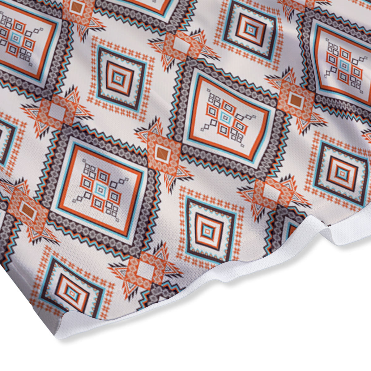 Geometric Native American Print Pattern Mesh Shorts