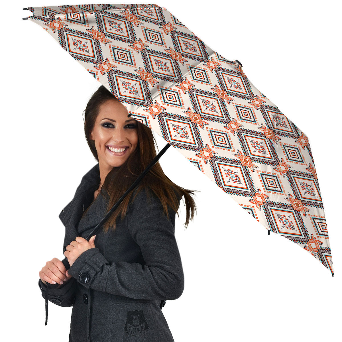 Geometric Native American Print Pattern Umbrella-grizzshop