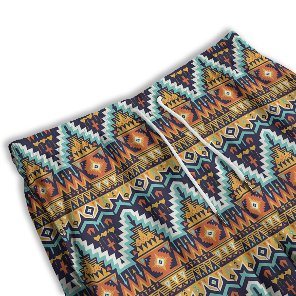 Geometric Navajo Print Pattern Men's Athletic Shorts