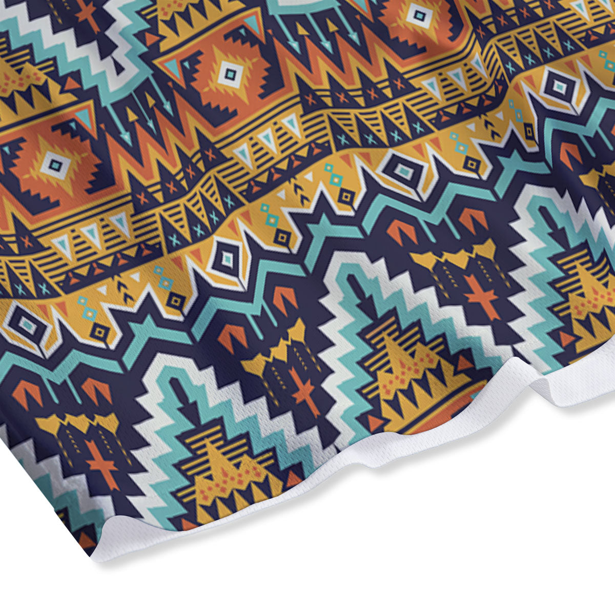 Geometric Navajo Print Pattern Mesh Shorts