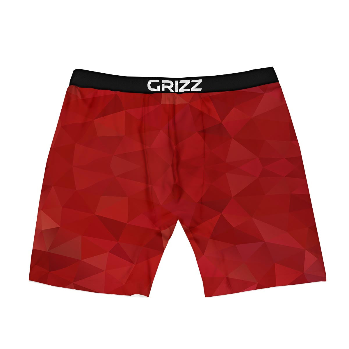 Geometric Red Print Pattern Boxer Briefs-grizzshop