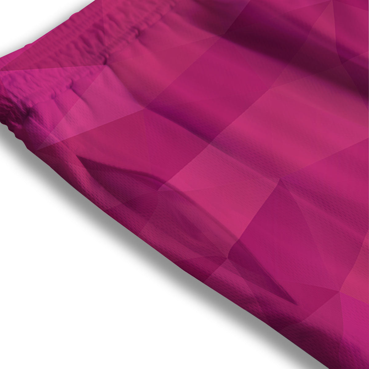 Geometric Square Pink Print Pattern Mesh Shorts-grizzshop