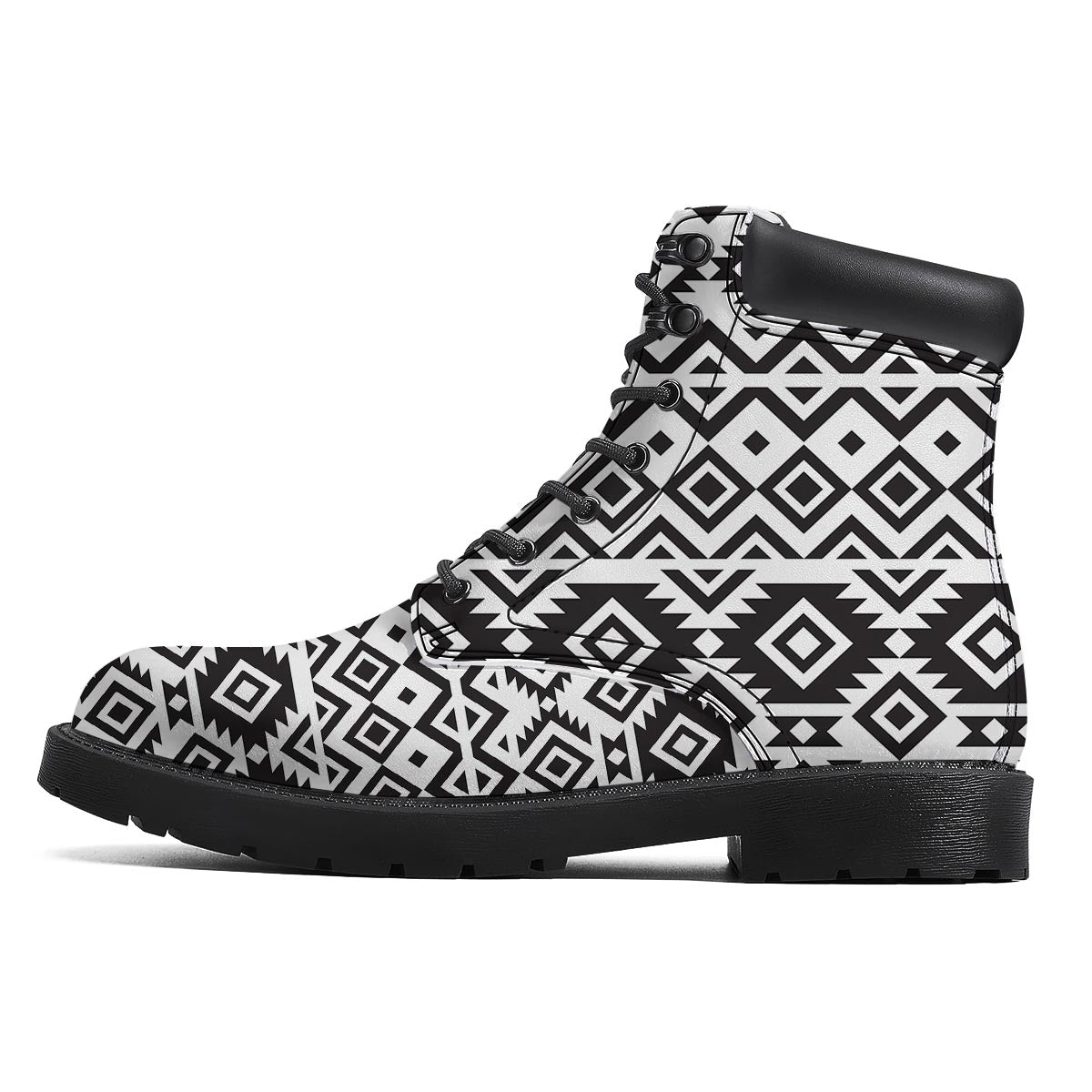 Geometric Tribal Aztec Print Pattern Boots-grizzshop