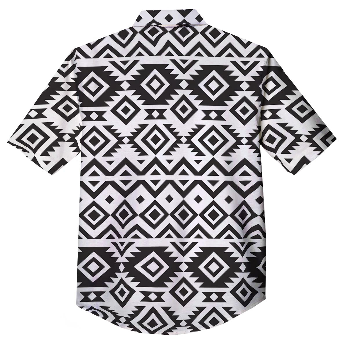 Geometric Tribal Aztec Print Pattern Button Up Shirt-grizzshop