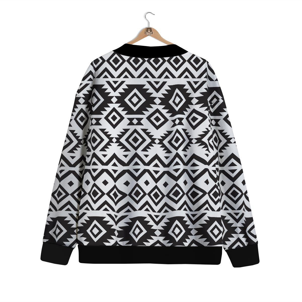 Geometric Tribal Aztec Print Pattern Cardigan-grizzshop