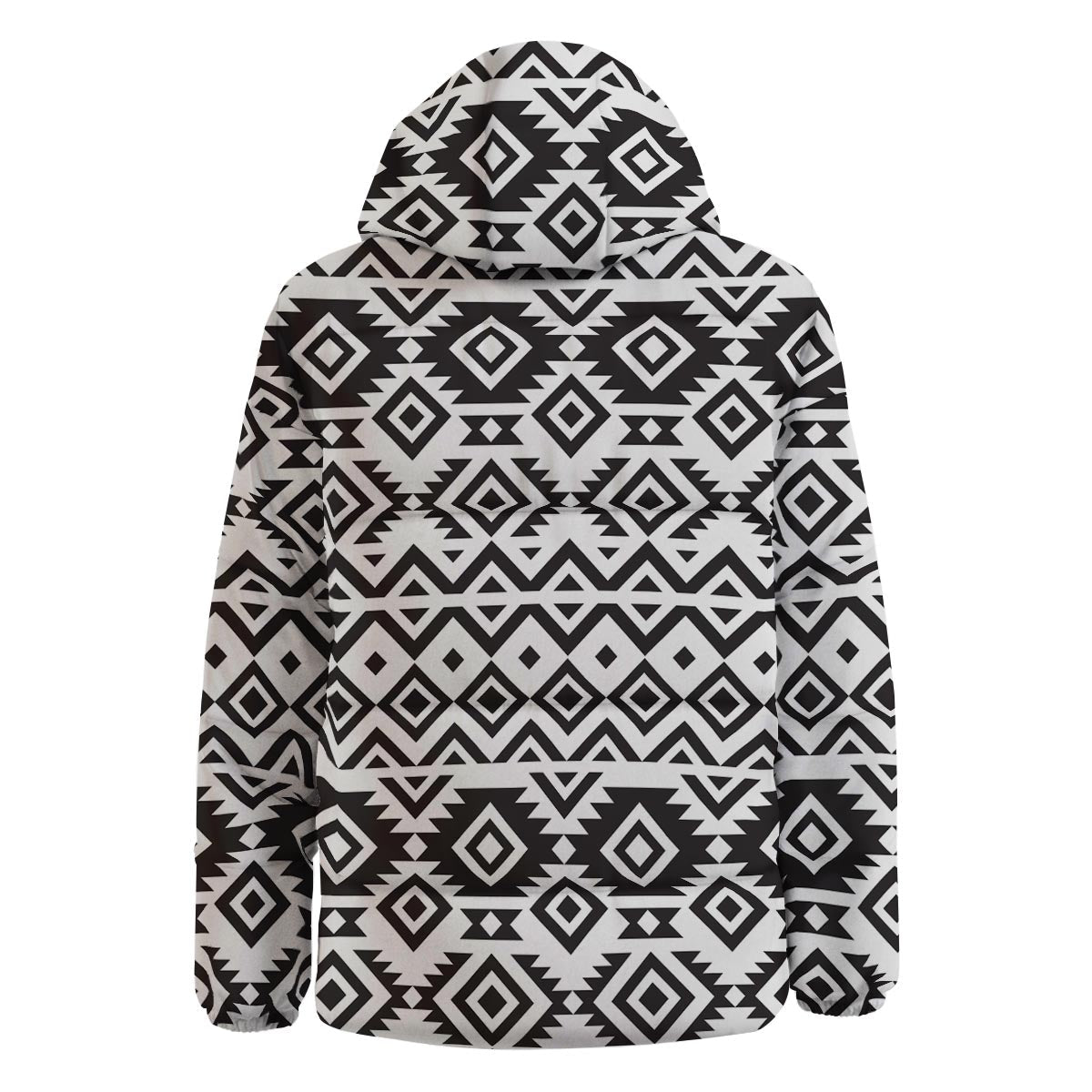 Geometric Tribal Aztec Print Pattern Down Jacket-grizzshop