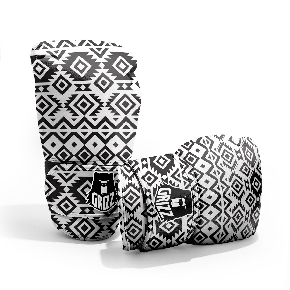 Geometric Tribal Aztec Print Pattern Pro Boxing Glove