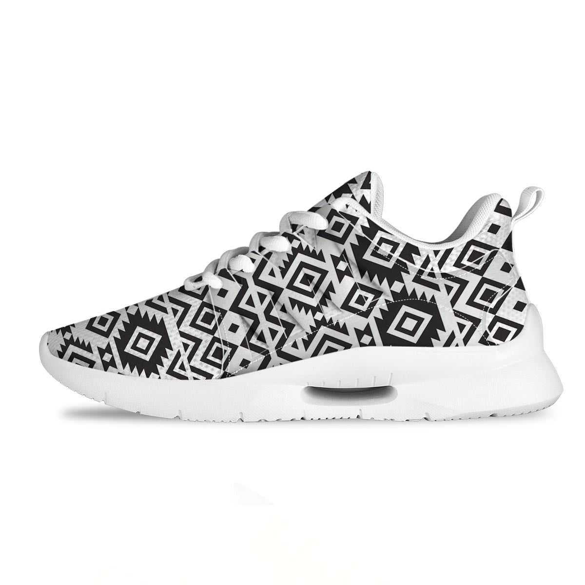 Geometric Tribal Aztec Print Pattern Tennis Shoes-grizzshop
