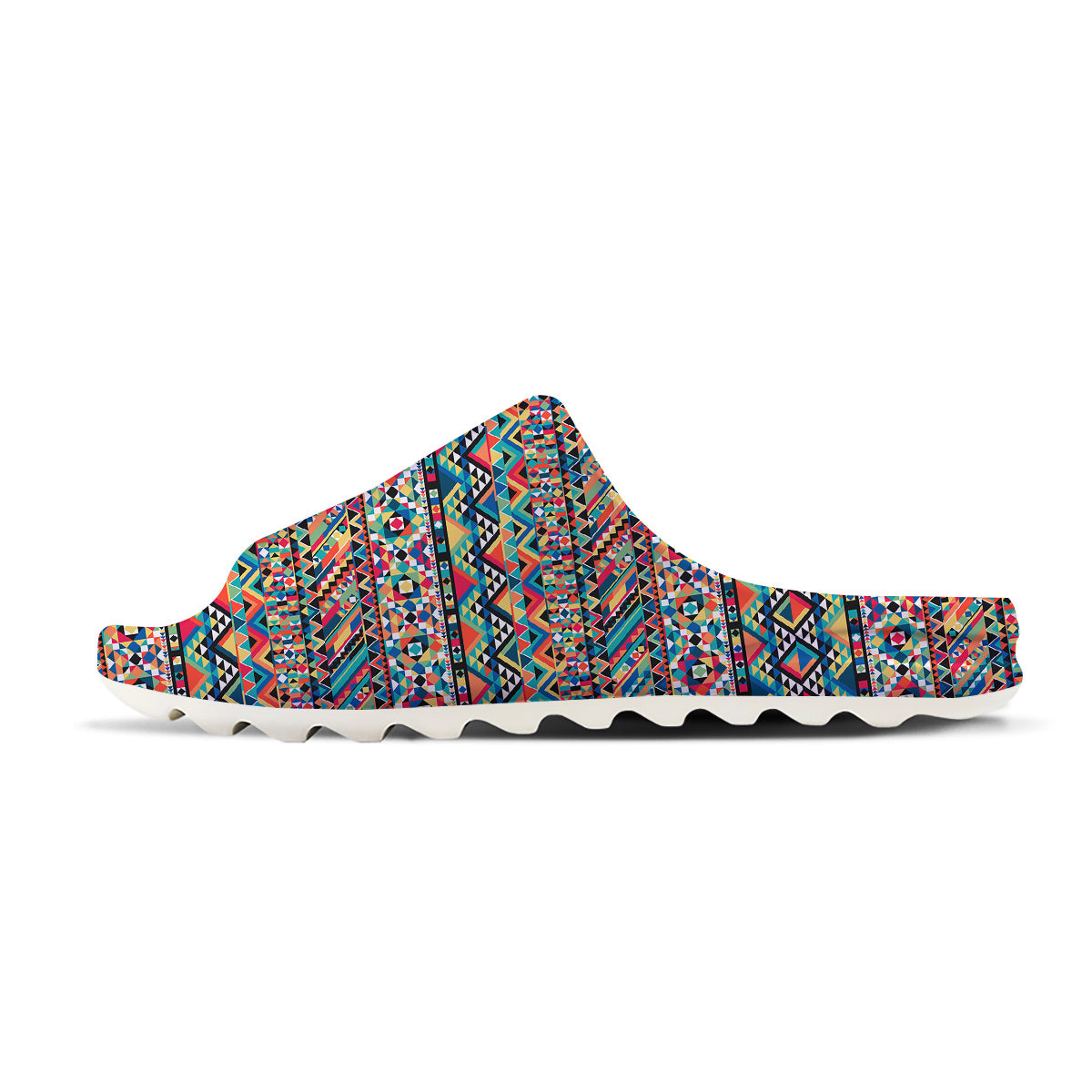 Geometric Aztec Colorful Print Pattern Sandals-grizzshop