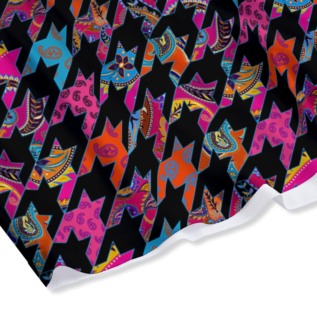Kaleidoscope Cloud Dark Print Mesh Shorts