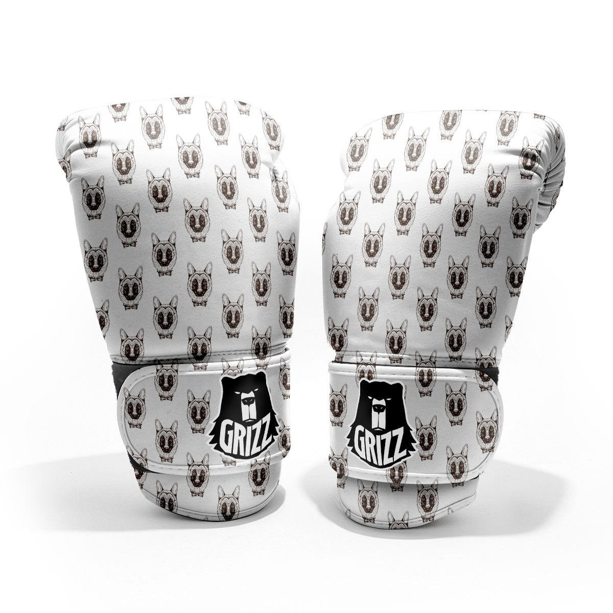 German Shepherd Drawing Print Pattern Pro Boxing Glove