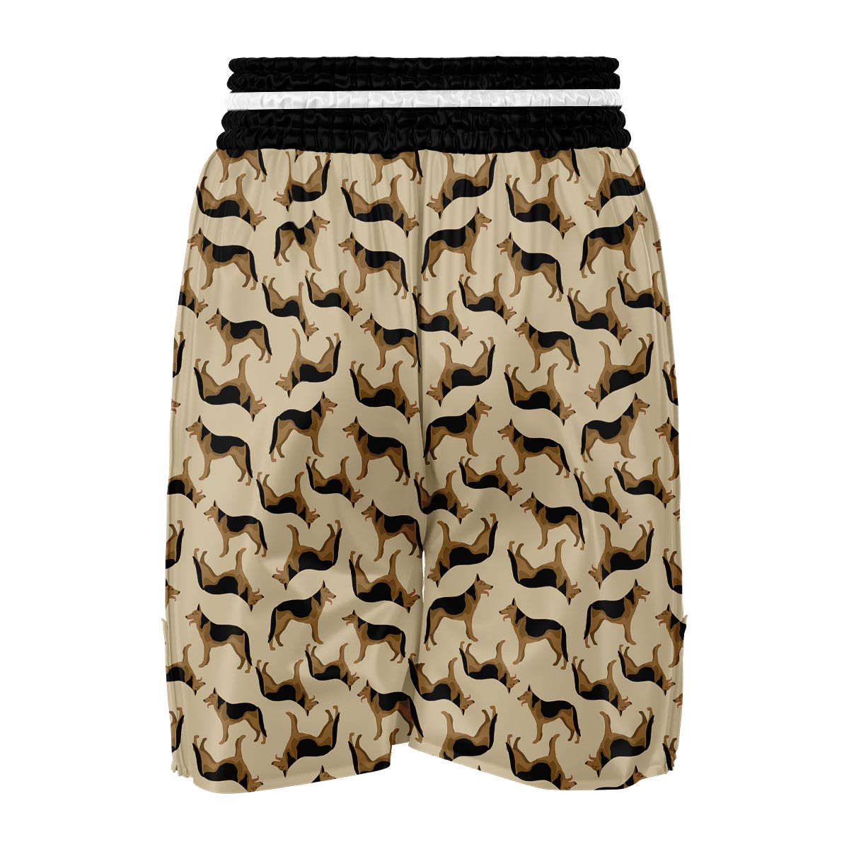 German Shepherd Pattern Print Boxing Shorts-grizzshop
