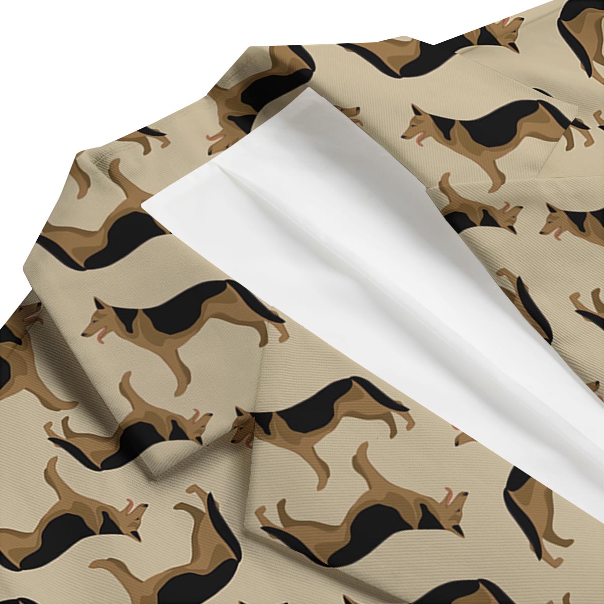 German Shepherd Pattern Print Men's Blazer-grizzshop