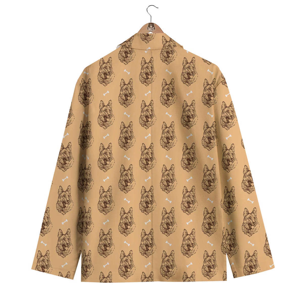 German Shepherd Print Pattern Men's Blazer-grizzshop