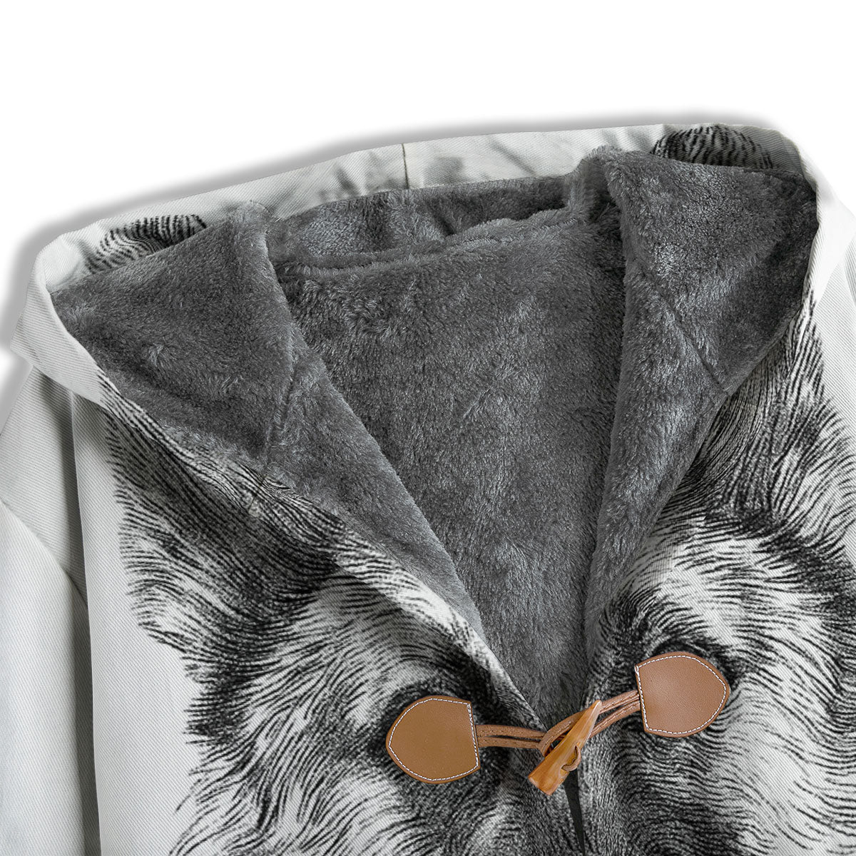 German Shepherd White And Black Print Men's Windbreaker Jacket-grizzshop