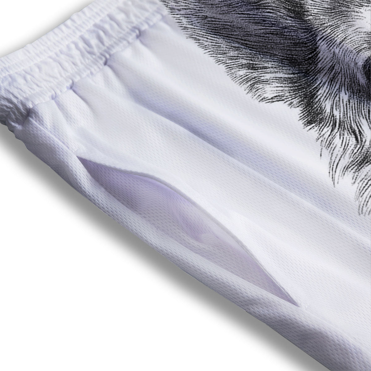 Hamsa And Girly Elephant Print Pattern Mesh Shorts