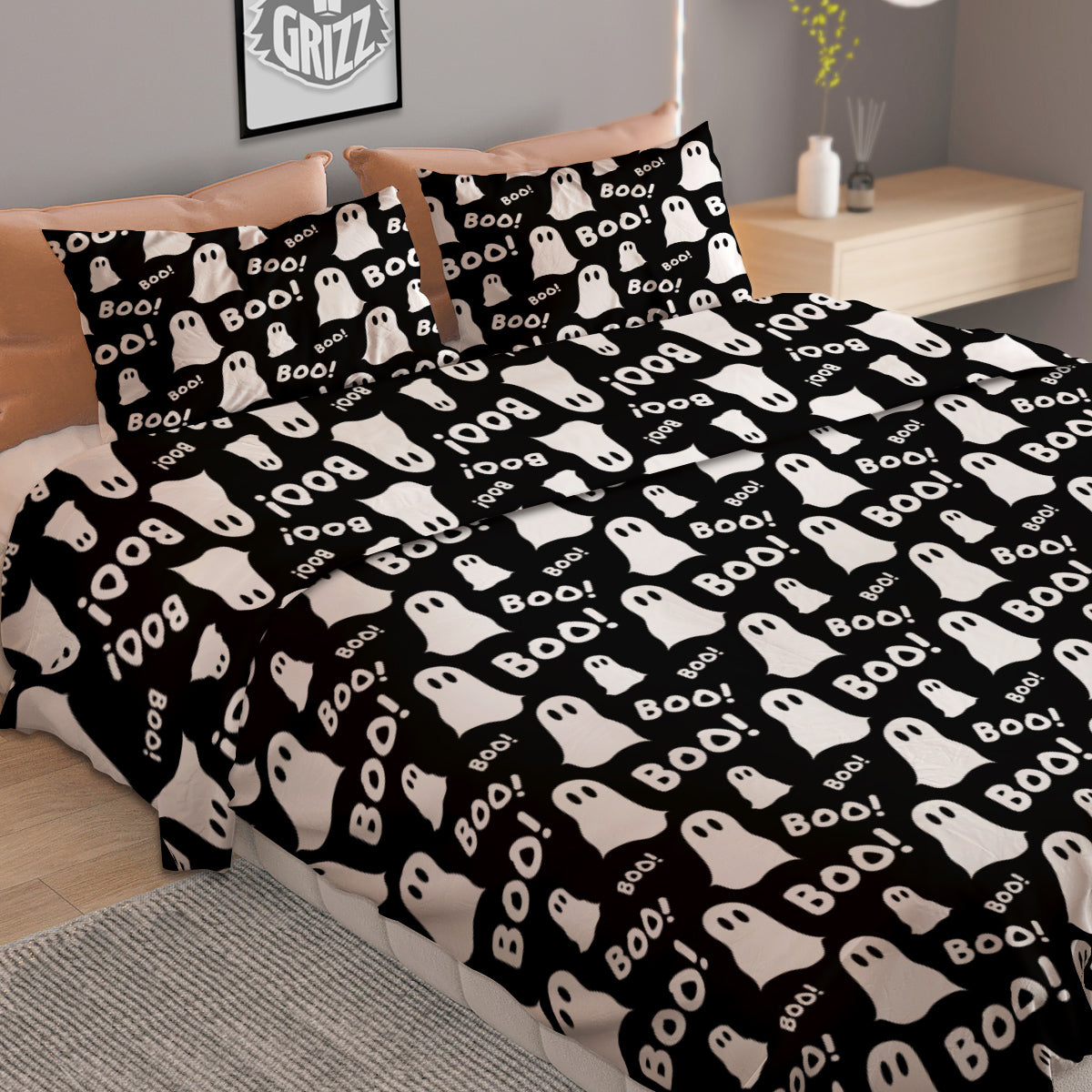 Funny Raccoon Print Duvet Cover Bedding Set
