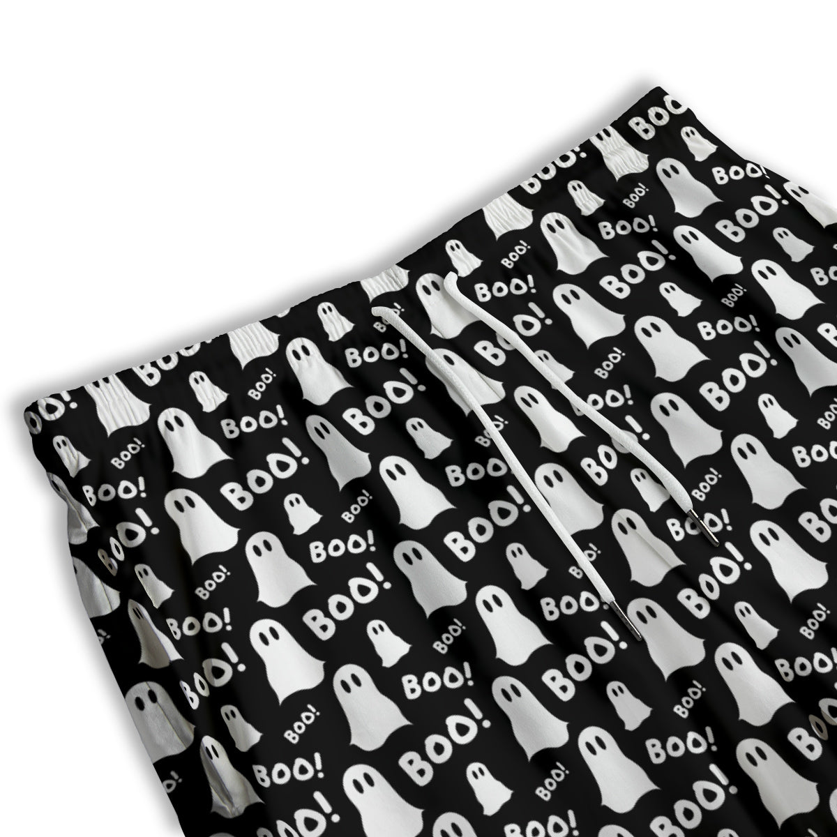 Ghost Cartoon Print Pattern Men's Athletic Shorts