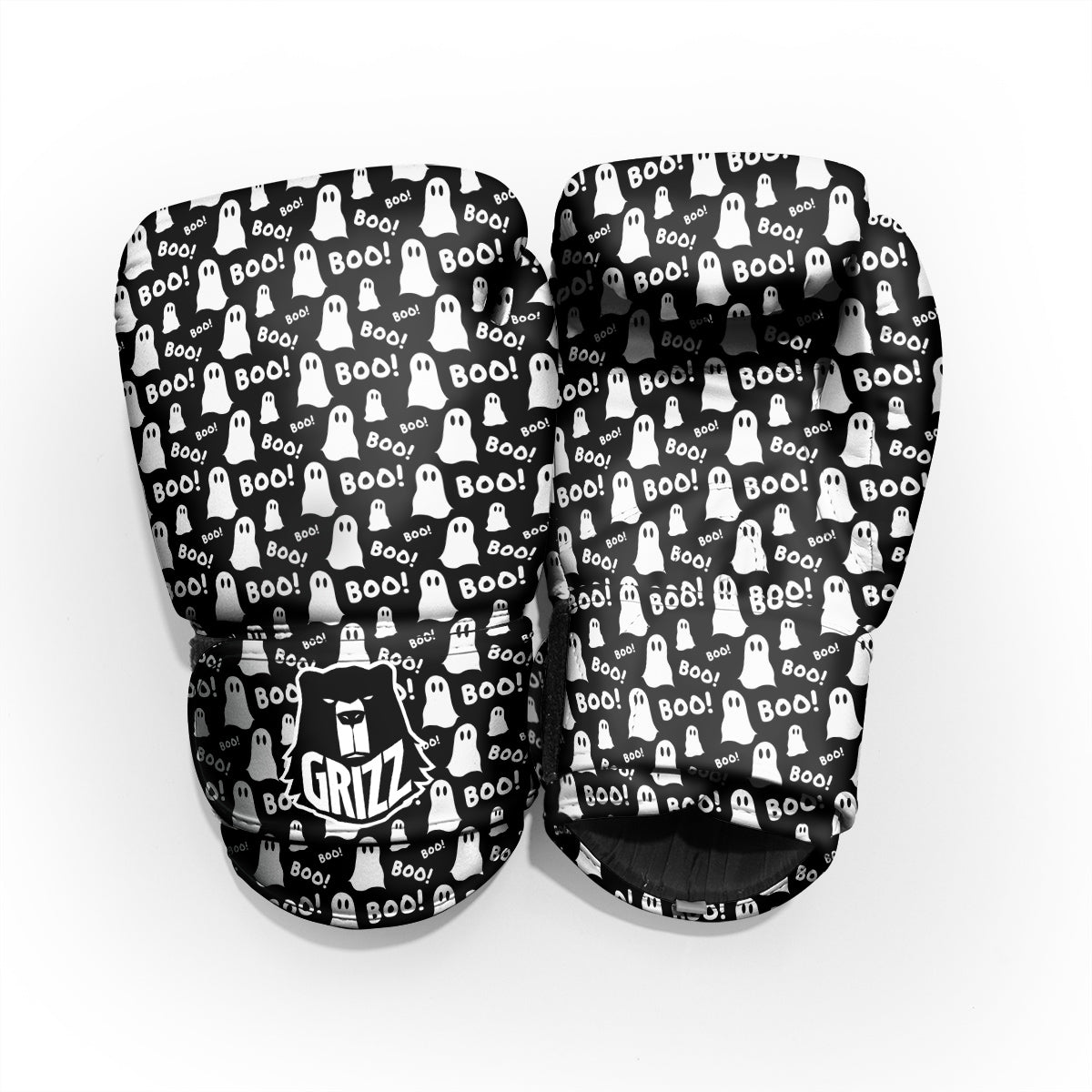 Ghost Cartoon Print Pattern Sparring Gloves-grizzshop